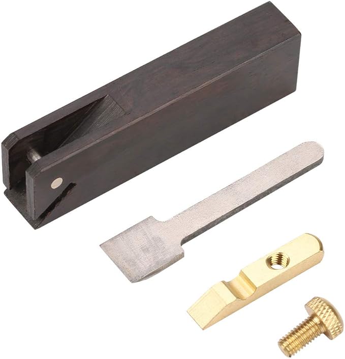 Mini Wood Planer, 3 inch Wood Hand Planer Ebony Woodworking Plane for Planing Smoothing Flat Bottom Trimming Perfect for Carpenter DIY Cutting Tool for Woodworking
