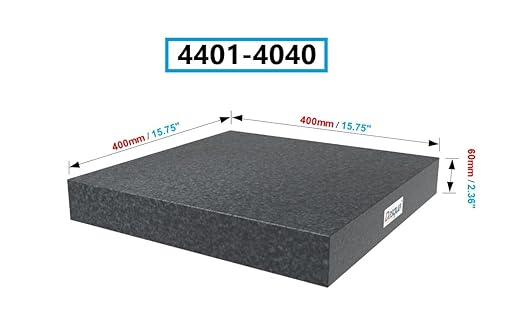 HHIP 4401-4040 15.7 X 15.7 X 2.36" Grade A Granite Surface Plate