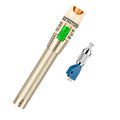 Visual Fault Locator,30-50KM Fiber Optic Cable Tester Meter, VFL Red Light Pen Light Source Testers (Golden)
