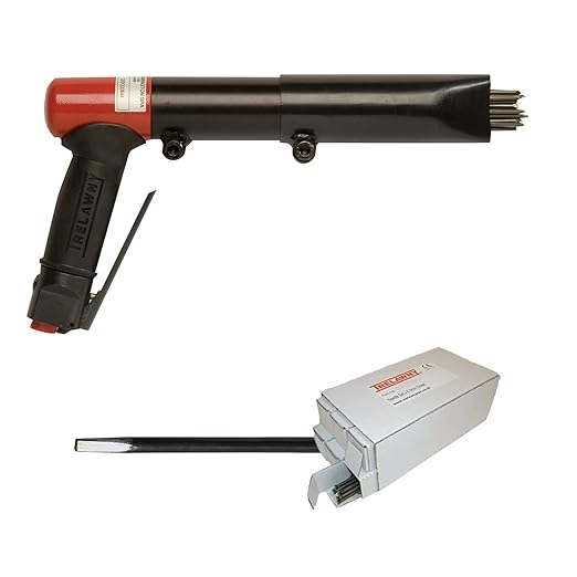 CS Unitec | 2BPG Needle Scaler Basic Kit | 19 Needle Air Chisel | 6 Sets | Professional Grade Pistol Grip | Air Power 5.5 CFM - 123.2199 Basic Kit