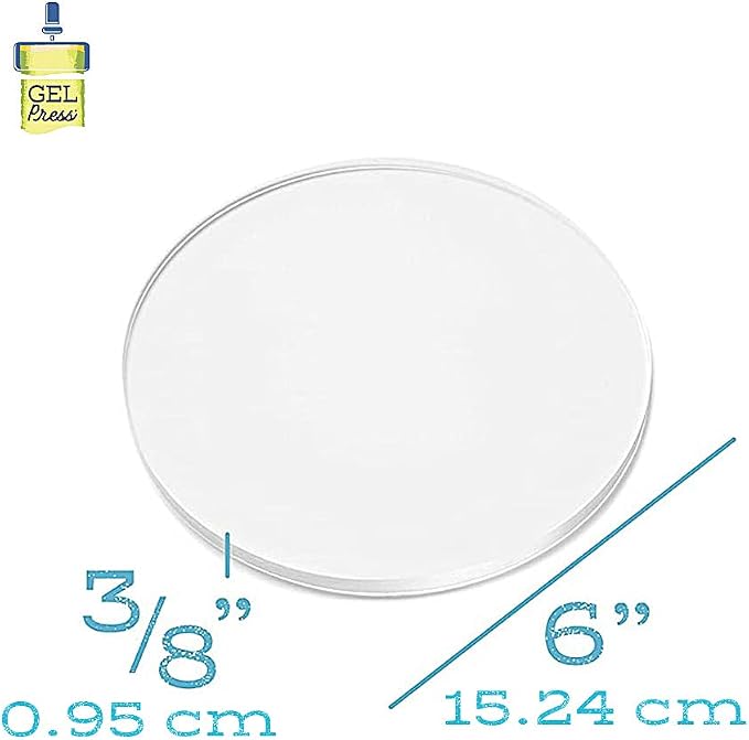Gel Press Gel Printing Plate 6" Circle 10806-6 - Image 2