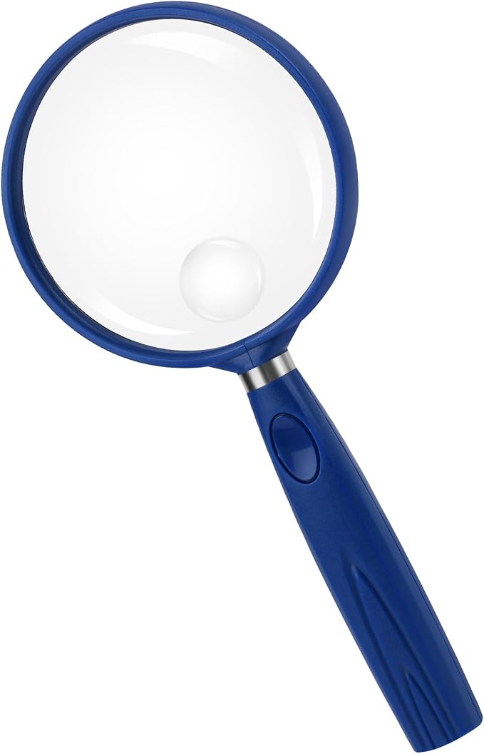 Feosky Handheld Reading Magnifier, 3X Magnifier, 75mm Shatterproof Lens by Feosky