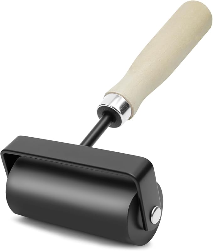 UCEC Brayer Roller for Printmaking – Wooden Handle Durable Glue Roller by UCEC