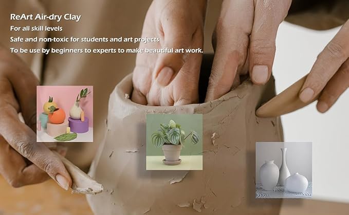ReArt Air-Dry Clay 15LB wih 3 Colors White - Image 5
