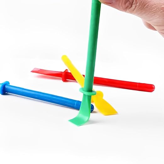 5Pcs Colored Plastic Smear Spreaders, Mini Glue Sticks, Easy Clean Glue Scrapers - Image 3