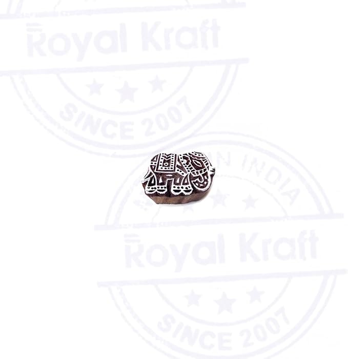 Royal Kraft Wooden Stamps DIY Fabric, Henna Printing Blocks THDtag010 - Image 2