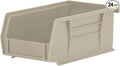Akro-Mils 30220 AkroBins Plastic Storage Bins, Space-Saving Stackable Bins for Garage, Pantry, Craft Organization, 7-Inch x 4-Inch x 3-Inch, Stone, 24-Pack