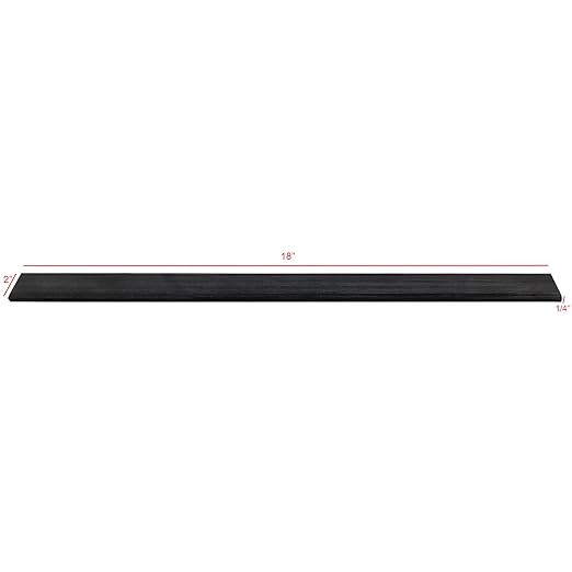 18x2x1/5 Inch Carbon Fiber Board Solid Flat Stock Construction Grade 457x50x5mm