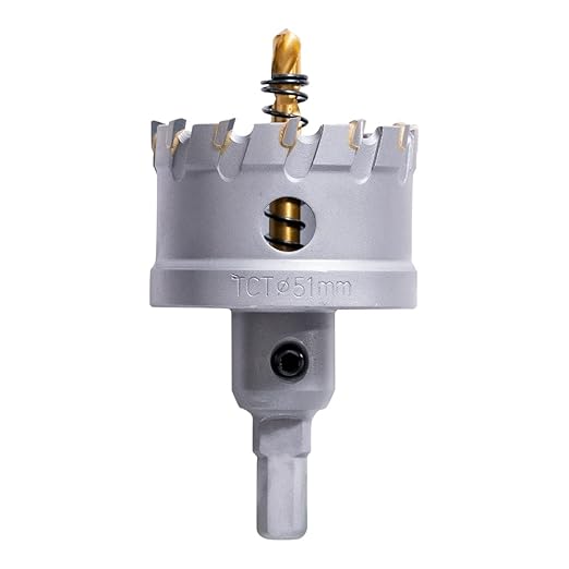2" Carbide Hole Saw, Heavy Duty Metal Hole Cutter with Pilot Drill Bit for Cutting Stainless Steel, Metal Sheet and Aluminum Alloy (51mm | 2")