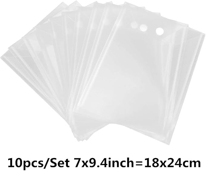 Large Stamp & Die Storage Pockets Resealable Clear Plastic Seal Bags Storage - Image 3