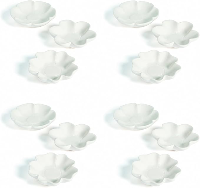 Fun Express Ceramics to Paint Mini Flower Bowls 12 Pack by FunExpress