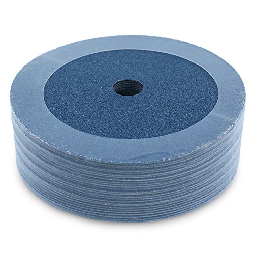 BHA Zirconia Resin Fiber Grinding and Sanding Discs, 7” x 7/8”, 120 Grit - 25 Pack