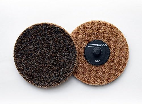 Denco Surface Prep Conditioning Disc - Coarse - Brown - 2 Inch and 3 Inch - Pack of 50 - Abrasive Quick Change Disc Twist to Lock Superior Life (3 Inch)