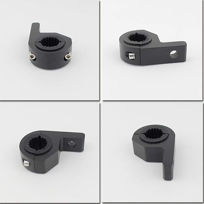 Motorcycle Bull Bar Mounting Bracket 2PCS Horizontal Light Mount Clamp Kit for 0.59" /0.75" /0.87"/0.98"/1.1"/1.25"Tubes fit for LED Driving Lights, Spotlights Fits Truck, ATV, & Motorcycle Crash Bars