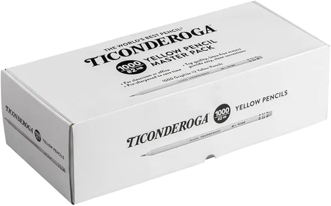 Ticonderoga Wood-Cased Pencils, Pre-Sharpened, 2 Boxes | 2 HB Soft, 2000 - Image 4