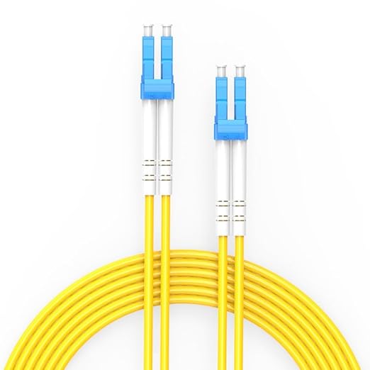 LC to LC Fiber Patch Cable,1G/10GB Single Mode Duplex LC-LC 9/125um SMF Fiber Optic Cable Cord LSZH for SFP Transceiver, Router, Fiber Networks and More (5M)