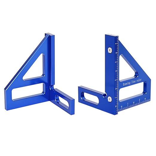 Imperial 3D Multi-Angle Measuring Ruler, 45/90 Degree Aluminum Alloy - Image 7