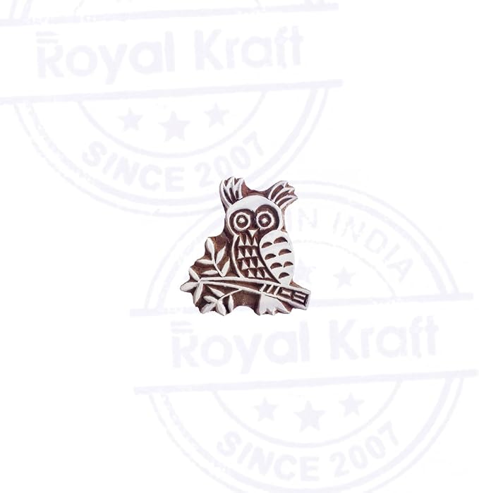 Royal Kraft Wooden Stamps DIY Fabric, Henna Printing Blocks THDtag024 - Image 2