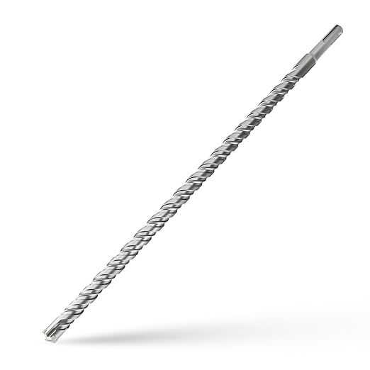 CSOOM SDS Plus Rotary Hammer Drill Bit 1/2"x18.11", Professional Concrete Drill Bit for Concrete, Brick, Stone and Cement Walls