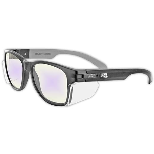 MAGID Y50 Safety Glasses for Construction | Black Frame — 48-Pack, ANSI Z87.1+ by MagidGloveSafety