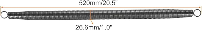 MECCANIXITY Spring Tube Bender OD 26.6 mm/1.0" Steel Spring Pipe Bending Tubes 520 mm/20.5" Long for 1" PVC Pipe(ID 27.6 mm) Home Renovations, Electrician Wiring Bending Pipe