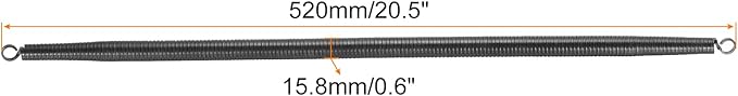 MECCANIXITY Spring Tube Bender OD 15.8 mm/0.6" Steel Spring Pipe Bending Tubes 520 mm/20.5" Long for 1/2" PVC Pipe(ID 16.8 mm) Home Renovations, Electrician Wiring Bending Pipe