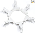 Backdrop Spring Clamps 6 Pack Large Heavy Duty Photography Backdrop 4" Clips for Background Backdrops Stand, Woodworking, Home Improvement (White)