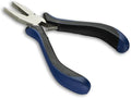 HURON Precision Pliers, Springloaded, Flat Nose, 4.75 In