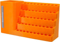 50-Slot Bit Organizer for Impact and Screwdriver Bits, Hex Key Holder 1/4"/6.35mm Shaft Compatibility, Wall and Workbench Mountable, Ideal for Garage and Workshop.