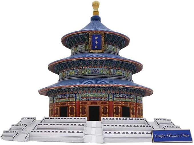 Temple of Heaven DIY Paper Model Kit, Hall of Prayer 3D Architecture, Complex - Image 4