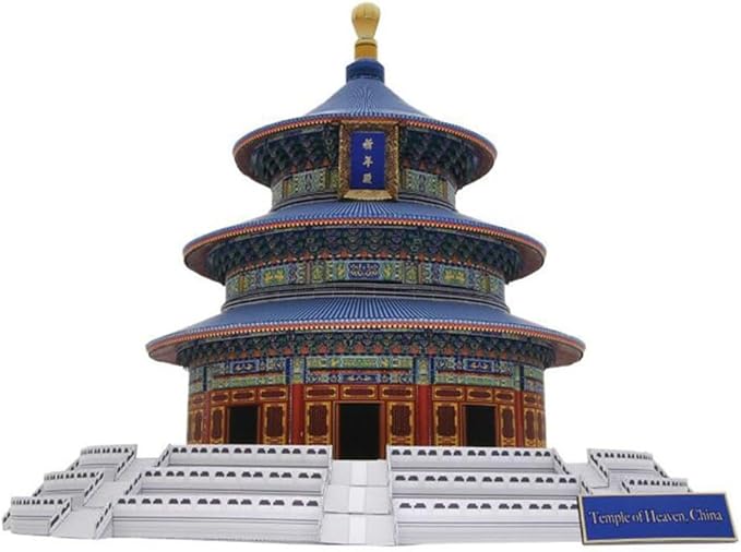 Temple of Heaven DIY Paper Model Kit, Hall of Prayer 3D Architecture, Complex by StrucToys