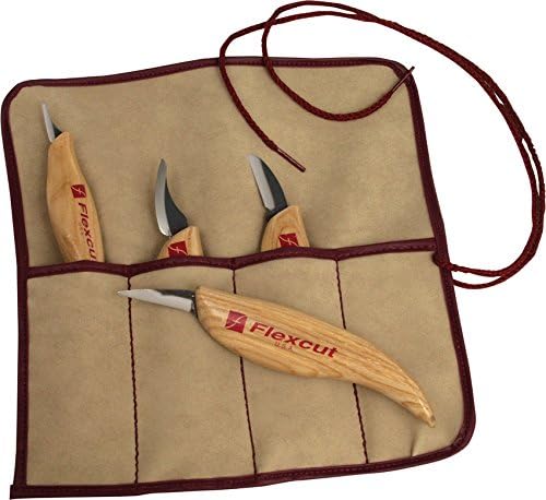 FLEXCUT Wood Carving Tools Set 4 Piece Carving Knife Set KN100, Whittling - Image 4