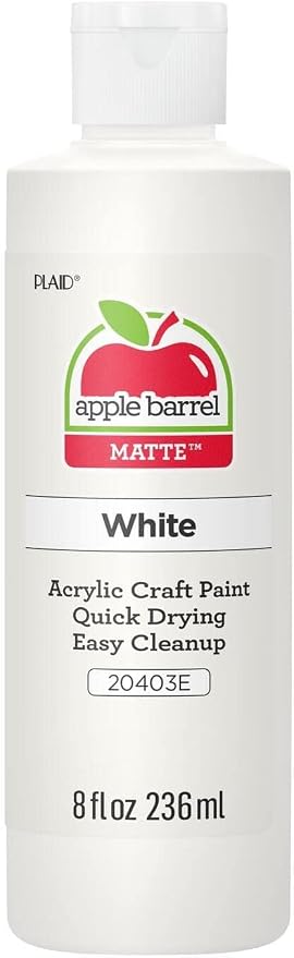 Apple Barrel Acrylic Paint in Assorted Colors, 20403 White by AppleBarrel