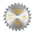 Hoteche 7-1/4-Inch Circular Saw Blade for Wood 24-Tooth Tungsten Carbide-Tipped Blade High-Performance Professioal Saw Blade for Circular Saws and Miter Saws, Rhombus Hole Size 5/8-inch