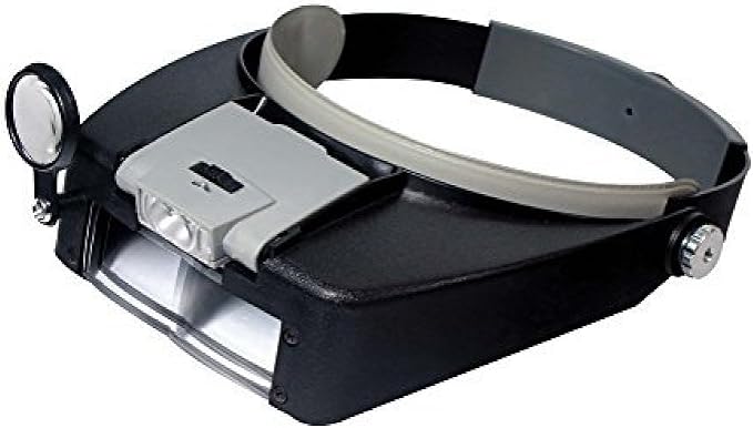 SE Illuminated Dual Lens Flip-in Head Magnifier by SE