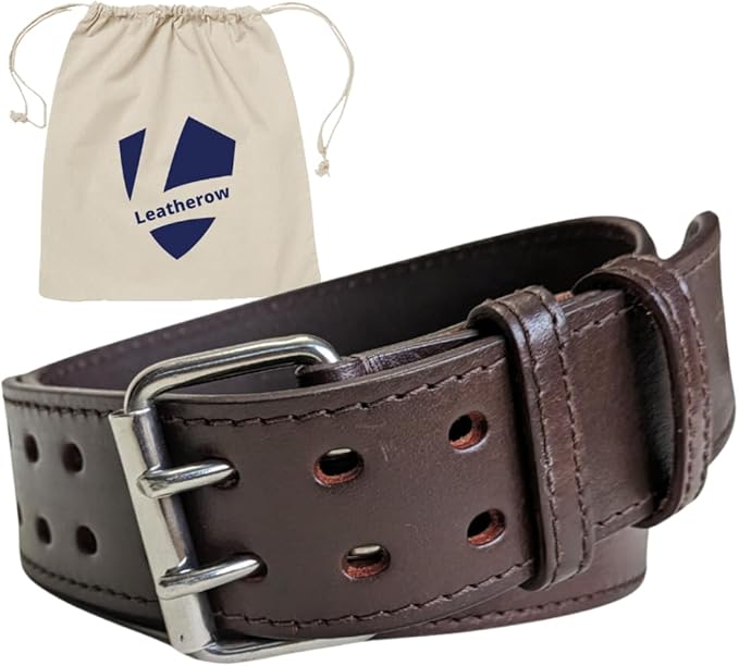 2 Inch Wide Leather Tool Belt for Men Work | Adjustable Oil tanned Belt | Carpenters, Electricians, Contractors
