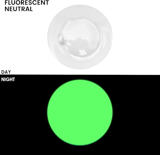 Artecho Neutral Glow in the Dark Acrylic Paint 500ml / 17oz Large Bottle | Semi - Image 2