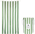 Dock & Bay Customized Beach Towel - Quick Dry, Sand Free - Compact, Lightweight - 100% Recycled - Includes Bag - Cabana - Cayman Khaki - Large