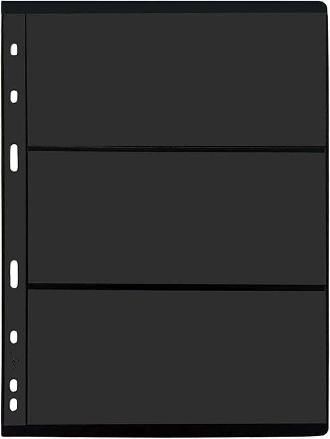 MUDOR Stamp Pages for Stamp Collection Album Binder Book, 10 Sheet 3 Rows | - Image 2