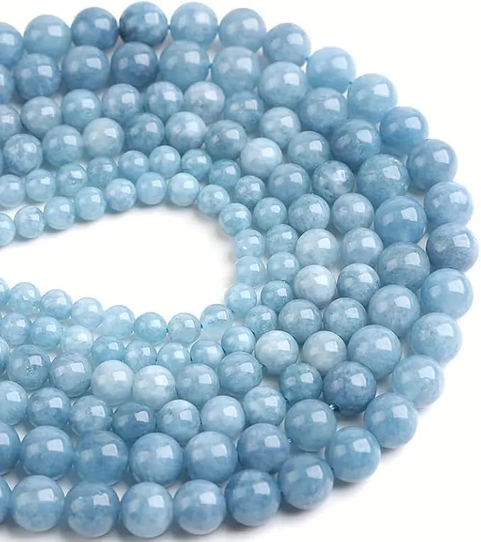 Zenkeeper About 180 Pcs Aquamarine Beads - Image 2