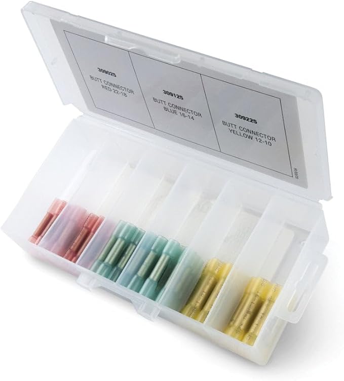 Ancor 220011 Heat Shink Butt Connector, 22-10 Assortment 75pc
