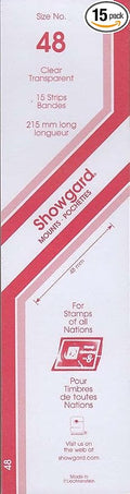 Strip Style Clear Stamp Mounts Size 48 by Showgard