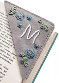 MOTEERLLU Personalized Hand Embroidered Corner Bookmark by MOTEERLLU