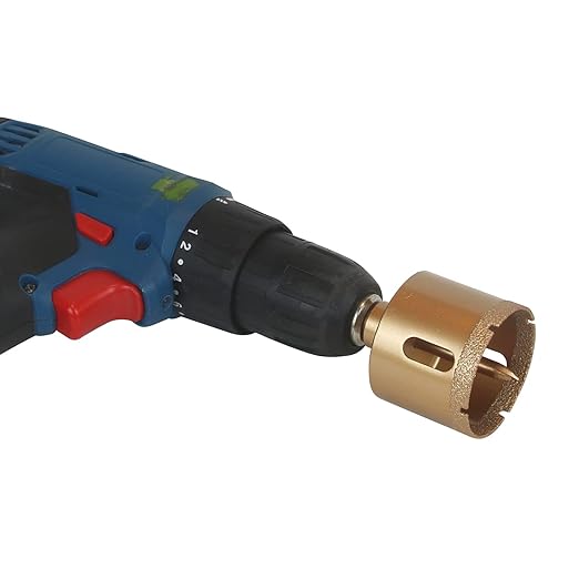 Brazed Diamond 2 inch Hole Saw with Center Drill Bit for Ceramic,Porcelain,Tile,Glass,Granite Quartz,Marble,Gemstone,Dry Drilling 50mm