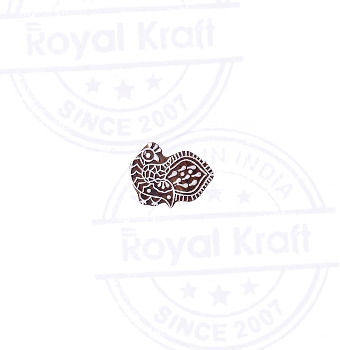 Royal Kraft Wooden Stamps DIY Fabric, Henna Printing Blocks THDtag058 - Image 2