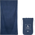Dock & Bay Customized Beach Towel - Quick Dry, Sand Free - Compact, Lightweight - 100% Recycled - Includes Bag - Essential - Deep Sea Navy - Large