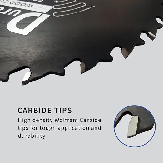 10 Inch 40T & 60T ATB Circular Saw Blades with 5/8 Inch Arbor for Miter/Table Saw, Combo Pack for General Purpose & Fine Finish Wood Cutting