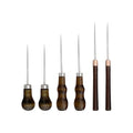 6 PCS Awl Tool, Leather Awl Punch Tool, Gourd Shape Handle Punch Tools for DIY Leather Sewing Punching