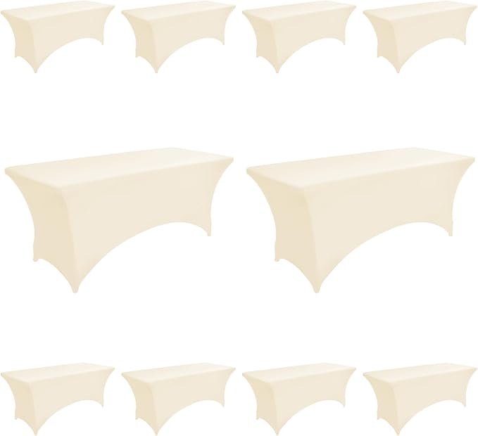 10-Pack 6ft Spandex Table Covers by Unknown