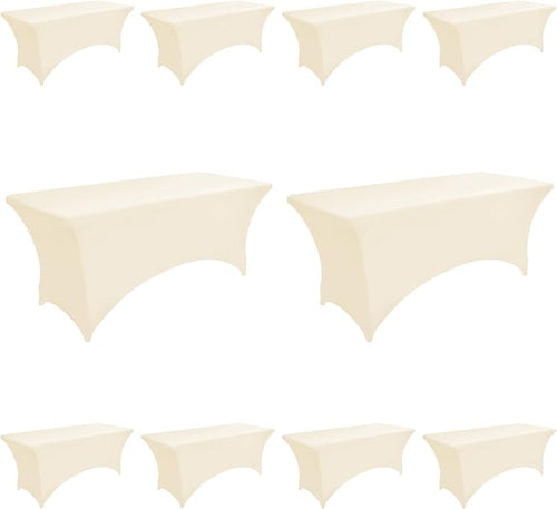 10-Pack 6ft Spandex Table Covers by Unknown